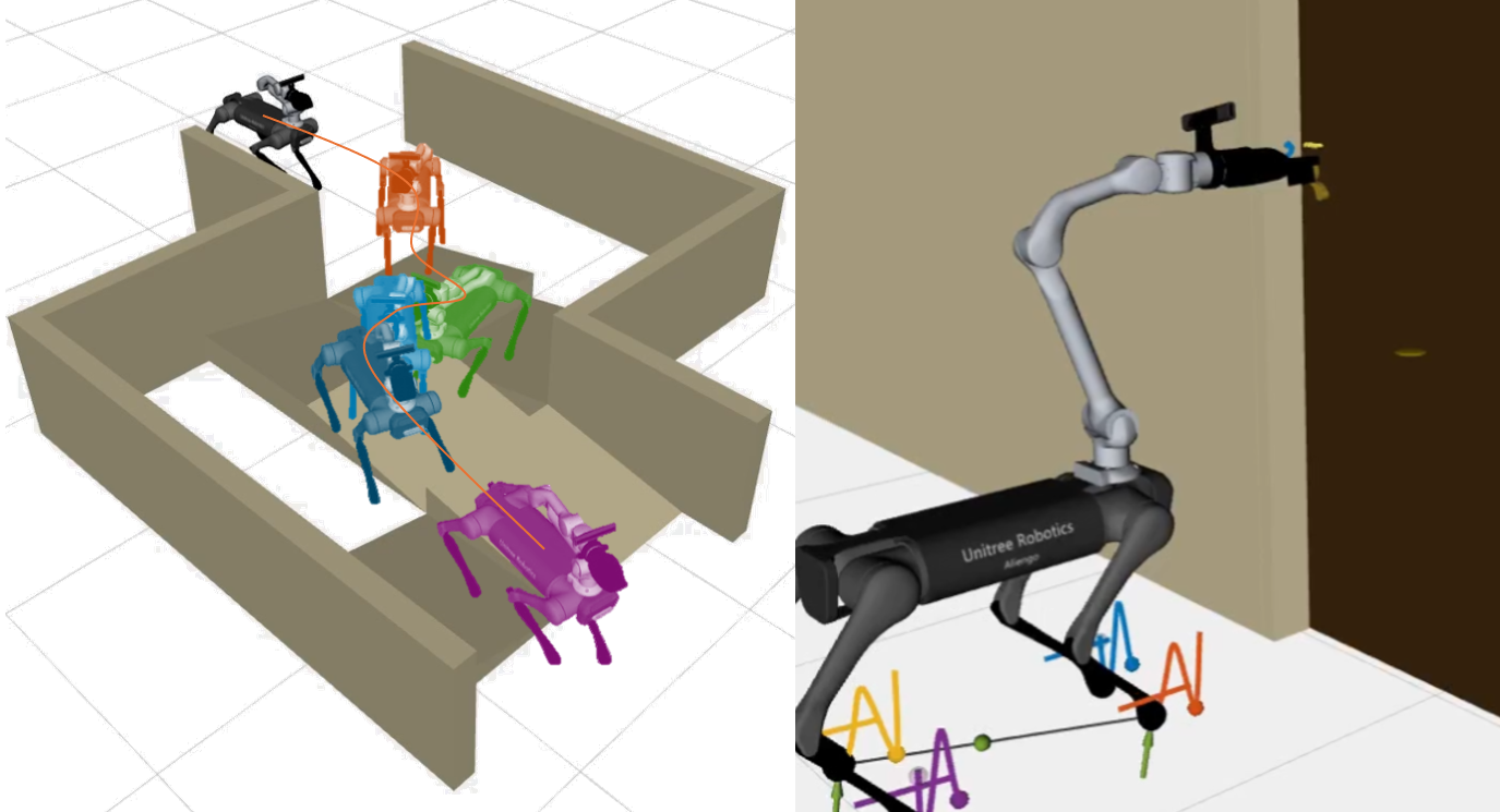 Nonlinear MPC for Quadruped Manipulator